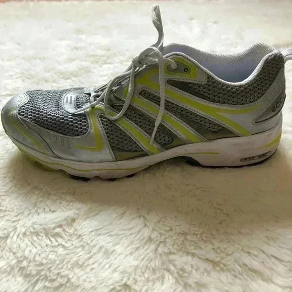 Ecco Silver/Yellow Sneakers Sz 44  EU 10-10.5 US - Picture 6 of 16